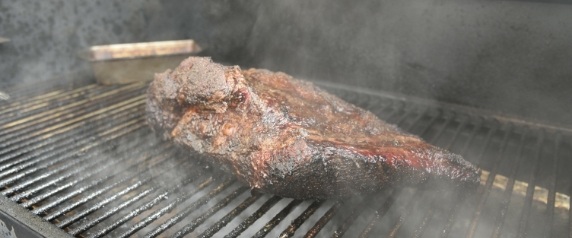 Steak on the grill