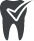 Icon of a tooth with checkmark