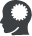 Icon of a side profile of a persons head