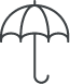 Icon of an umbrella