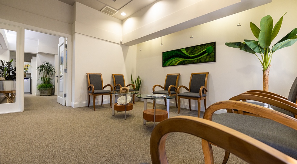 Dental office reception desk