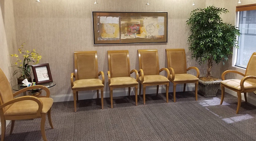 Dental office waiting room