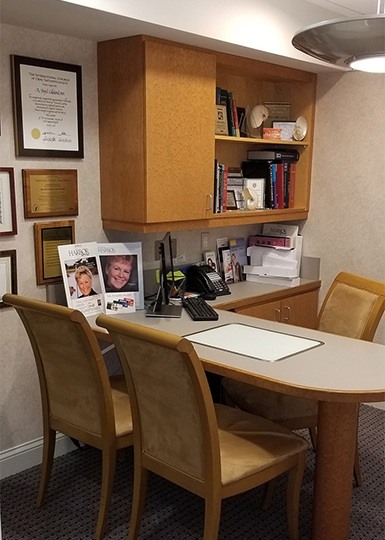 Dental office consultation room